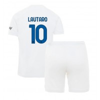 Dres Inter Milan Lautaro Martinez #10 Gostujuci za djecu 2023-24 Kratak Rukav (+ kratke hlače)